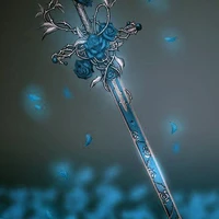 pedang mawar biru