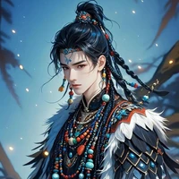 เฮ่อหลง(ผู้นำเผ่าหมี่หลง+พอ.)👑💍