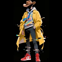 yellow coat man