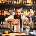 Bar counter man