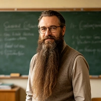 Teacher- Mr. Long Beard