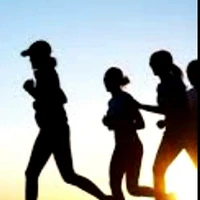 Kerumunan sedang Joging