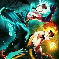 Izuku y Bakugo