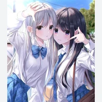 (ผมดำยูนิ)-(ผมขาวยูระ)