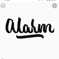Alarm of his phone