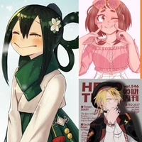 denki, uraraka y tsuyu