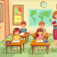 students in class