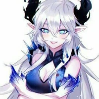 demonio de las llamas azul