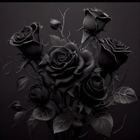 black flower