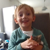 moka et Lili le chat ( frère de Maxime)