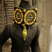 larga clock man