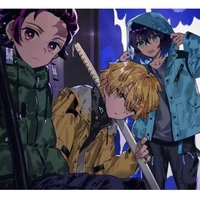 Tanjiro/Zenitsu/Inoske/Nezuko/kanao/geny
