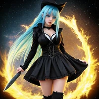 Bruja de la luna azul