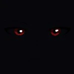 Criatura de olhos vermelhos