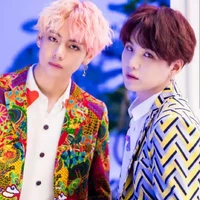 (B)Suga and (T)Tae(Left)