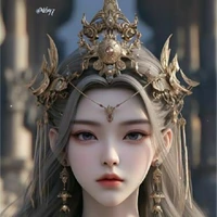 reine cleo mère de  megumi louve gris