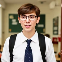 the boy in class