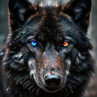 The Black wolf