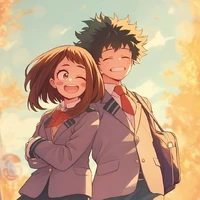 deku y uraraka