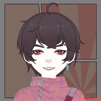 [~●-●]